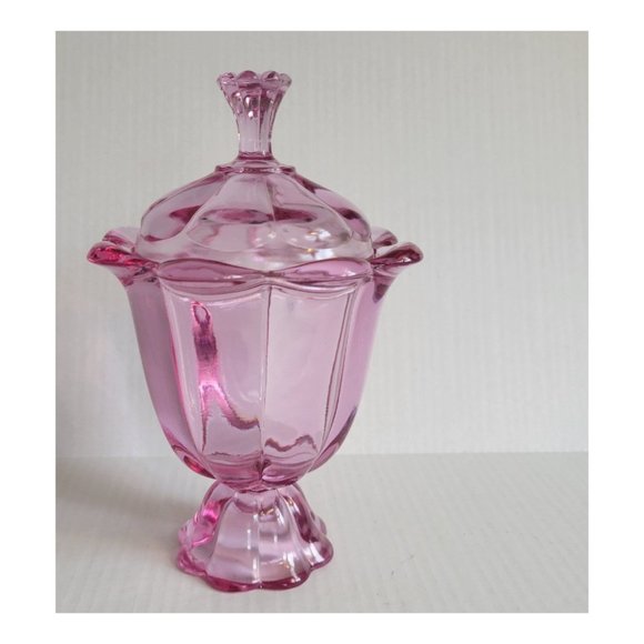Viking Other - Viking Epic Petal Footed Candy Jar in Rare Thistle Pink color